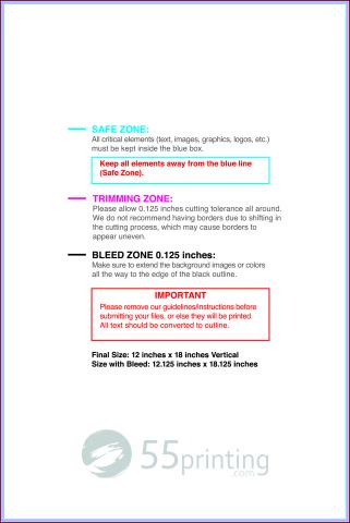 Posterwide 12inx18in V guideline preview