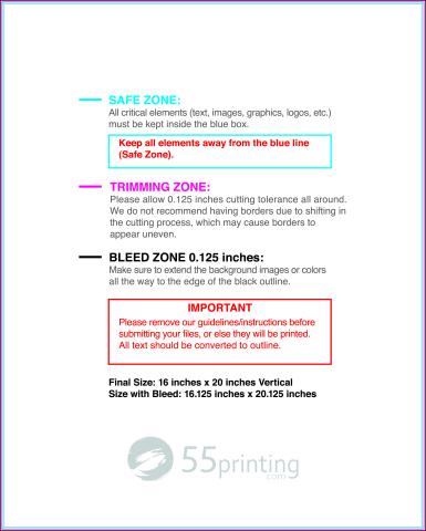 Posterwide 16inx20in V guideline preview