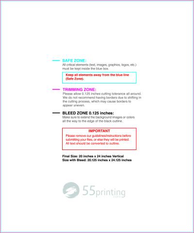 Posterwide 20inx24in V guideline preview