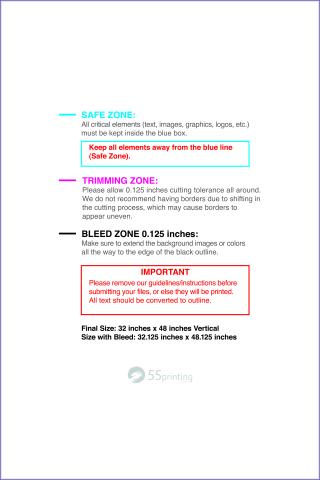 Posterwide 32inx48in V guideline preview
