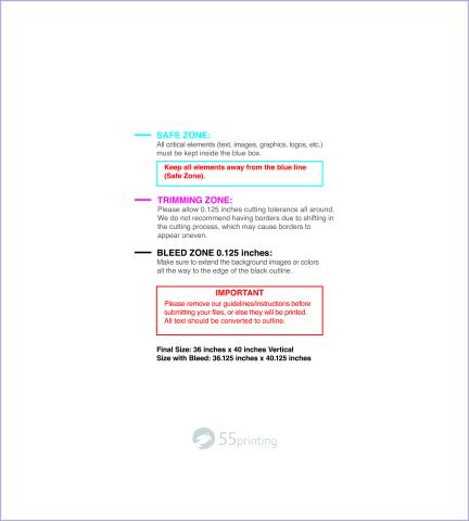 Posterwide 36inx40in V guideline preview