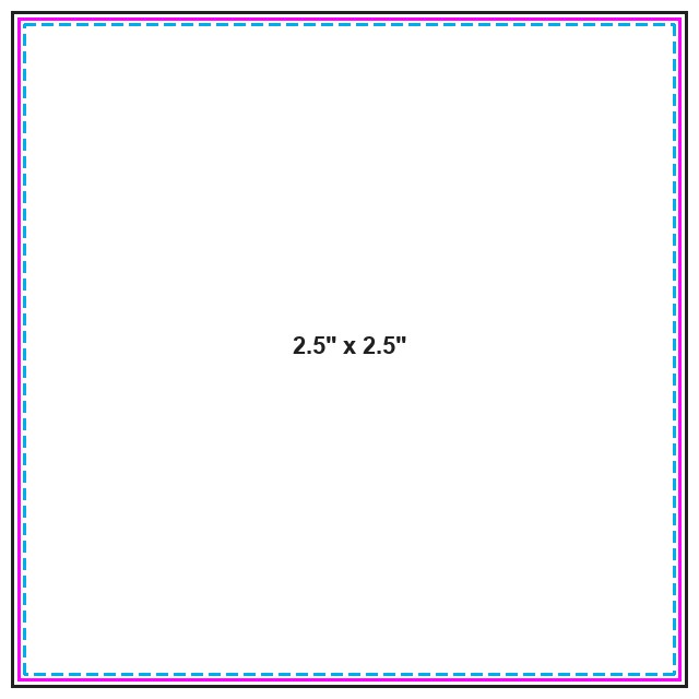 Special Shape 2.5in Circle guideline preview