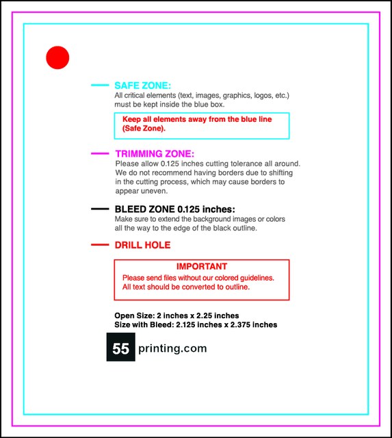 Hangtags 2inx2.25in R Back guideline preview