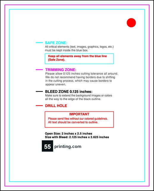 Hangtags 2inx2.5in L Back guideline preview