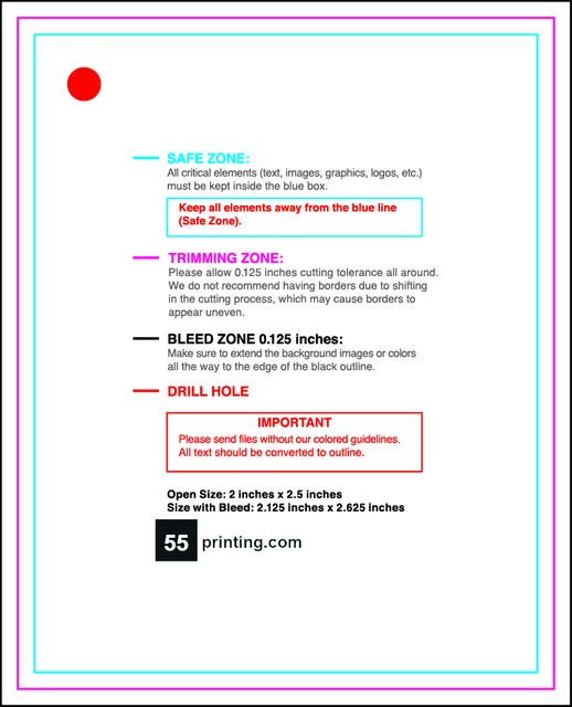 Hangtags 2inx2.5in R Back guideline preview