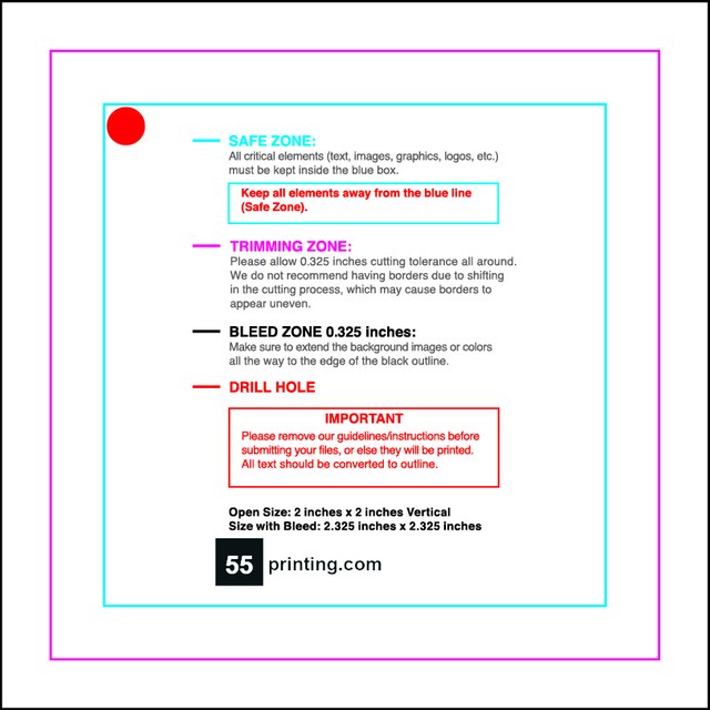 Hangtags 2inx2in L Front guideline preview
