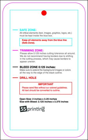 Hangtags 2inx3.25in V C Round Back guideline preview