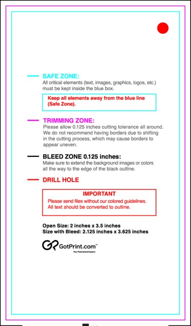 Hangtags 2inx3.5in L guideline preview