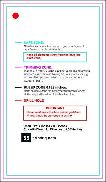 Hangtags 2inx3.5in R Back guideline preview