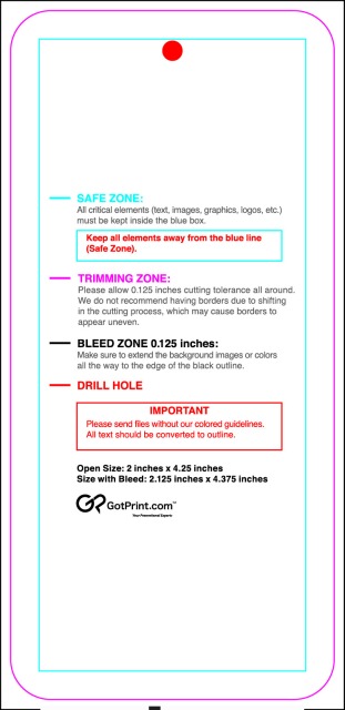 Hangtags 2inx4.25in C Round guideline preview