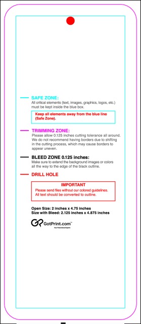 Hangtags 2inx4.75in C Round guideline preview