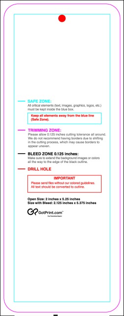 Hangtags 2inx5.25in C Round guideline preview