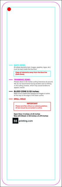 Hangtags 2inx6.25in L Round Front guideline preview