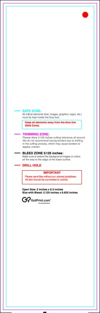 Hangtags 2inx6.5in L guideline preview