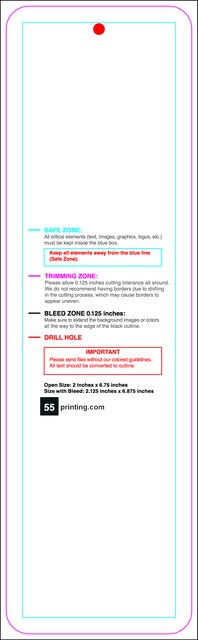 Hangtags 2inx6.75in C Round Front guideline preview