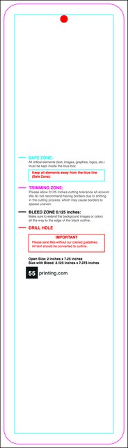 Hangtags 2inx7.25in C Round Front guideline preview