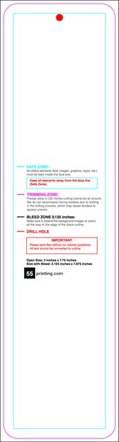 Hangtags 2inx7.75in C Round Front guideline preview