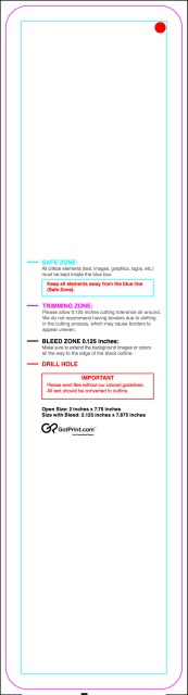Hangtags 2inx7.75in R Round guideline preview
