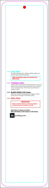 Hangtags 2inx8in C Round Back guideline preview