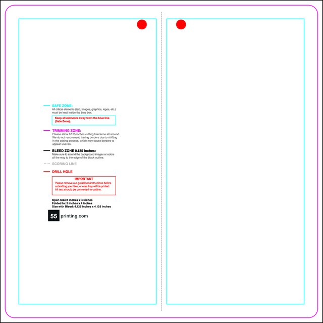 Hangtags 4inx4in Front Round Front guideline preview