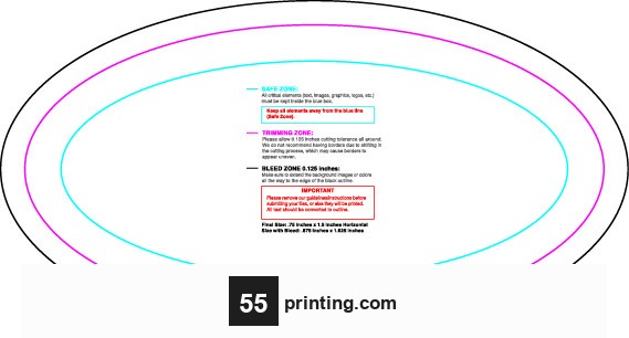 Rolllabel .75inx1.5in Oval H guideline preview