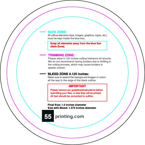 Rolllabel 1.25in Circle Front guideline preview