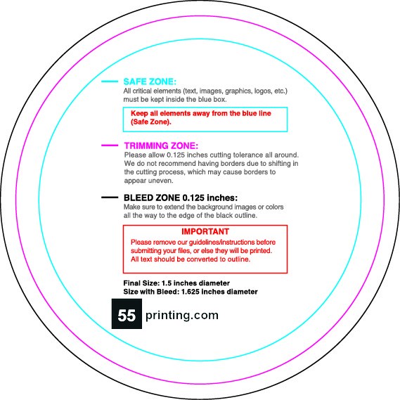Rolllabel 1.5in Circle Front guideline preview