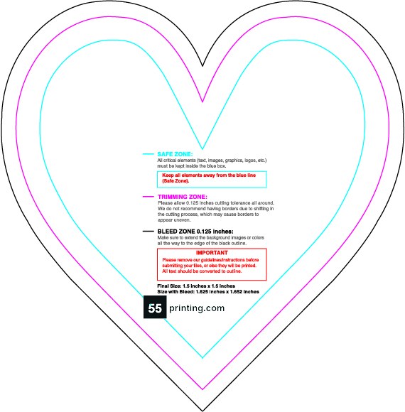 Rolllabel 1.5inx1.5in Heart Front guideline preview