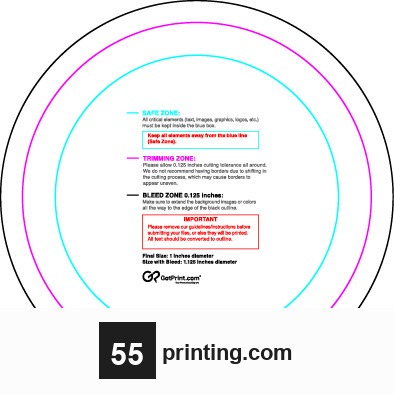 Rolllabel 1in Circle guideline preview