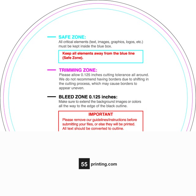 Rolllabel 3.5in Circle guideline preview