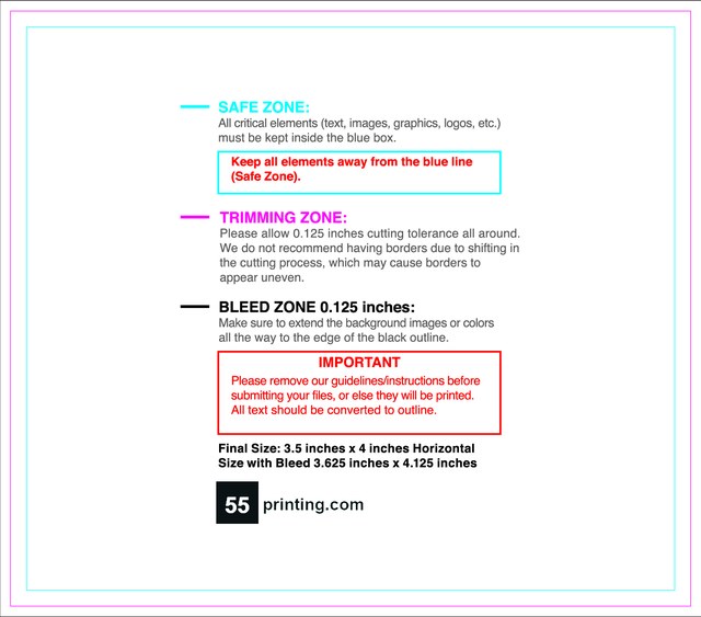 Rolllabel 3.5inx4in Rectangle H Front guideline preview