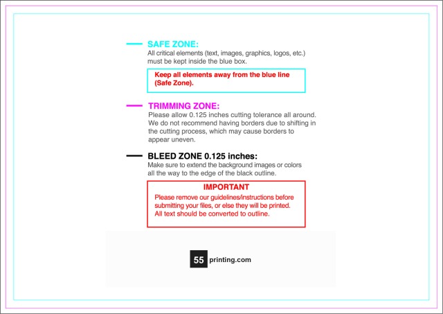 Rolllabel 3.5inx5in Rectangle H guideline preview