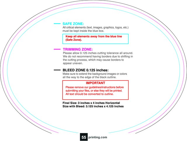 Rolllabel 3inx4in Oval H Front guideline preview