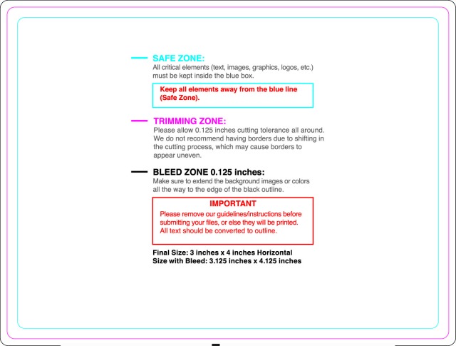 Rolllabel 3inx4in Rectangle H guideline preview