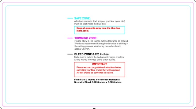 Rolllabel 3inx5.5in Rectangle H guideline preview