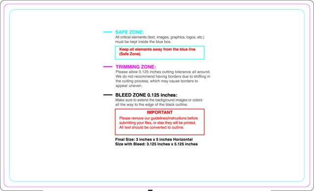 Rolllabel 3inx5in Rectangle H guideline preview