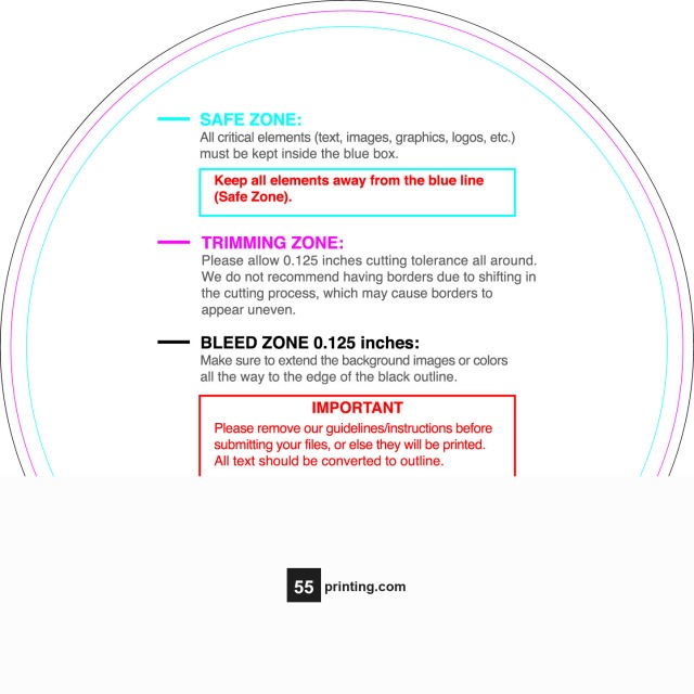 Rolllabel 4in Circle guideline preview