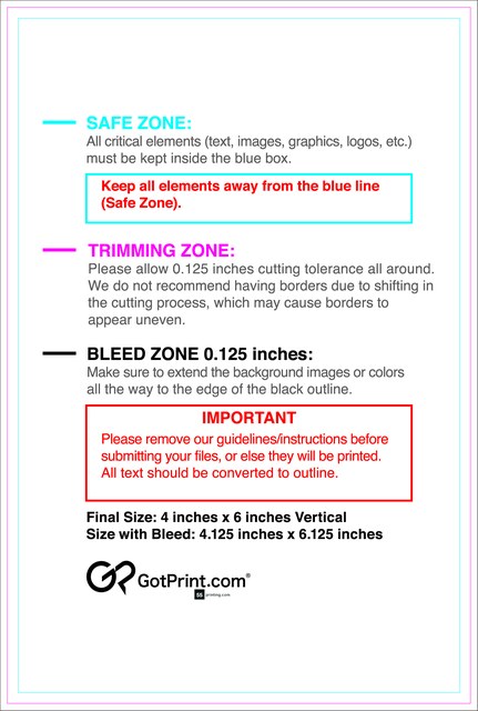 Rolllabel 4inx6in Rectangle V Front guideline preview
