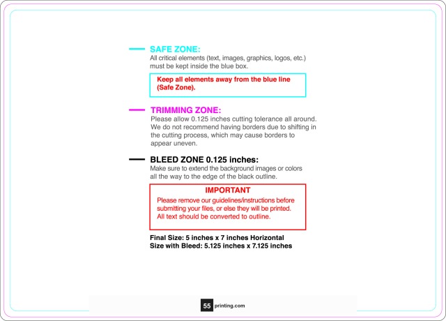 Rolllabel 5inx7in Rectangle H guideline preview