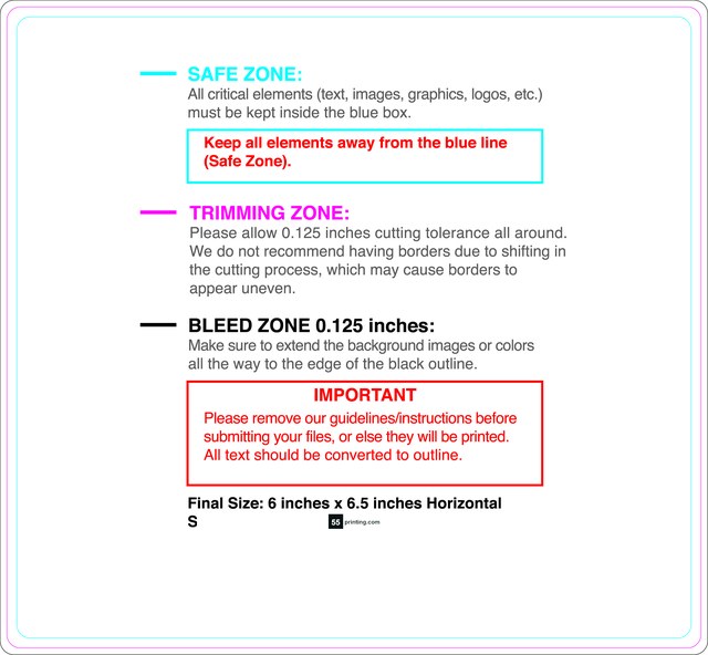 Rolllabel 6inx6.5in Rectangle H Front guideline preview
