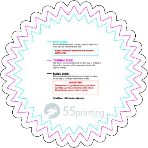 Rolllabel 1 625in Starburst guideline preview