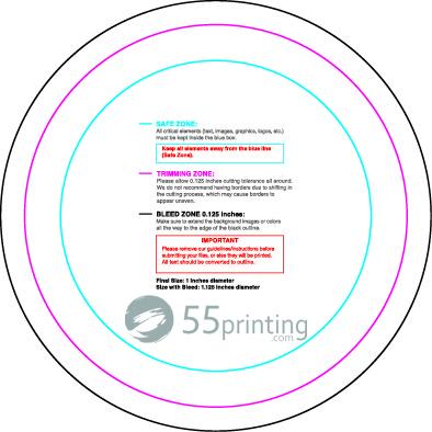 Rolllabel 1in Circle guideline preview