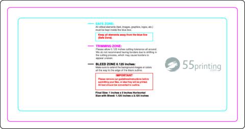 Rolllabel 1inx2in Rectangle H guideline preview