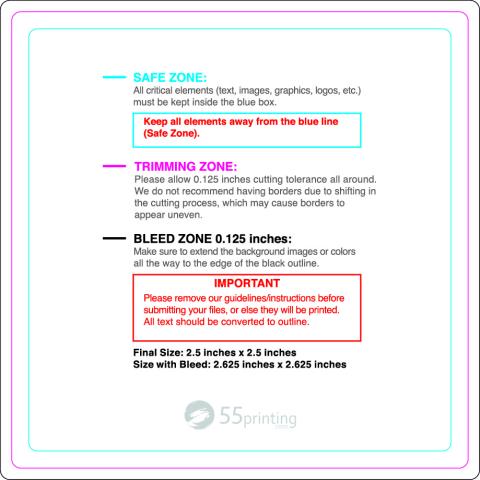 Rolllabel 2 5inx2 5in Square guideline preview