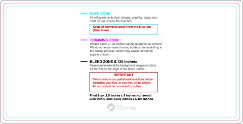 Rolllabel 2 5inx5in Rectangle H guideline preview