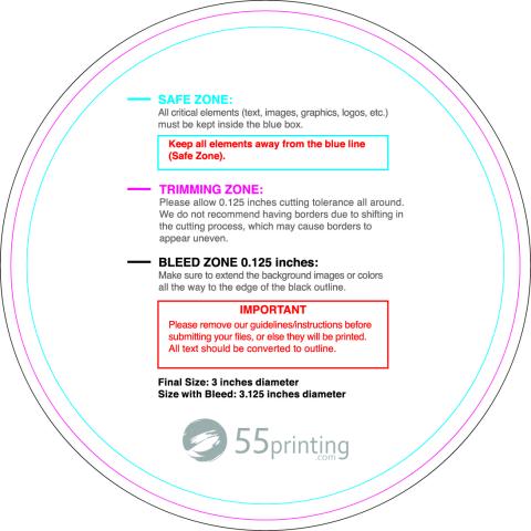 Rolllabel 3in Circle guideline preview