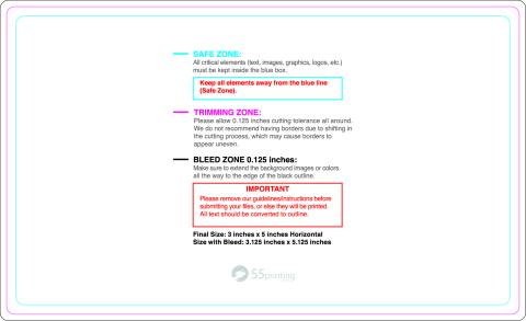 Rolllabel 3inx5in Rectangle H guideline preview