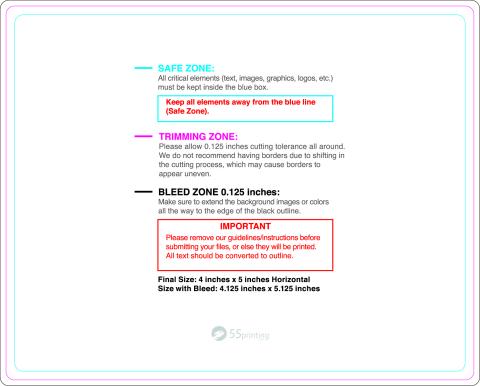 Rolllabel 4inx5in Rectangle H guideline preview
