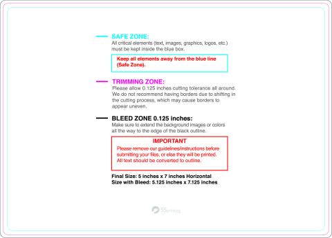 Rolllabel 5inx7in Rectangle H guideline preview