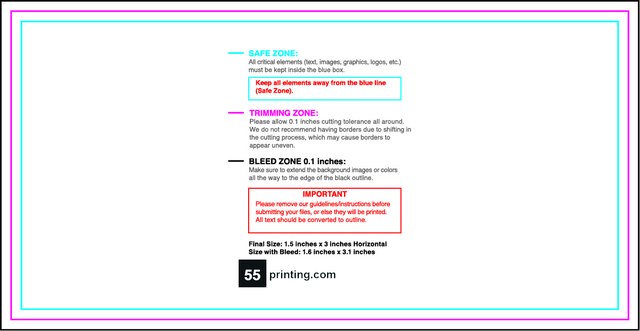 Sticker 1.5inx3in H Front guideline preview